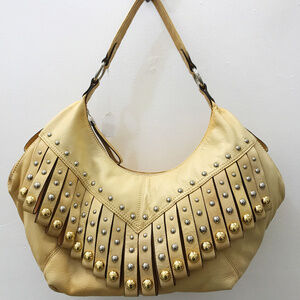 B. Makowsky Apricot Leather Hobo